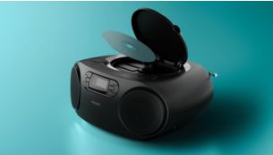 Draagbare CD-speler in boombox-stijl