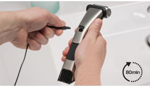 80 minutes cordless use after a 1 hour charge