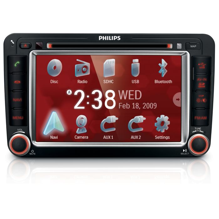 超清晰显示屏带来优越的观影和导航体验