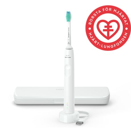 HX3673/13 Philips Sonicare 3100 series Sonisk eltandborste + resefodral - Vit