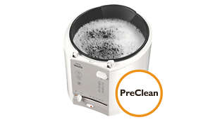 Função PreClean para deixar o recipiente interno de molho em água quente