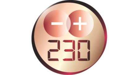 230°C professional high heat for perfect salon results