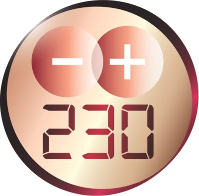 230°C professional high heat for perfect salon results