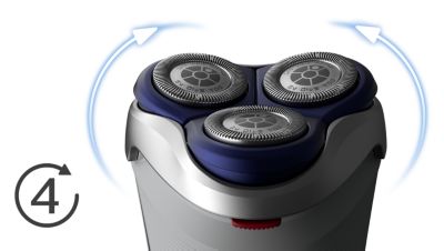 Cabezales Flex de 4 direcciones para afeitar fácilmente cada curva