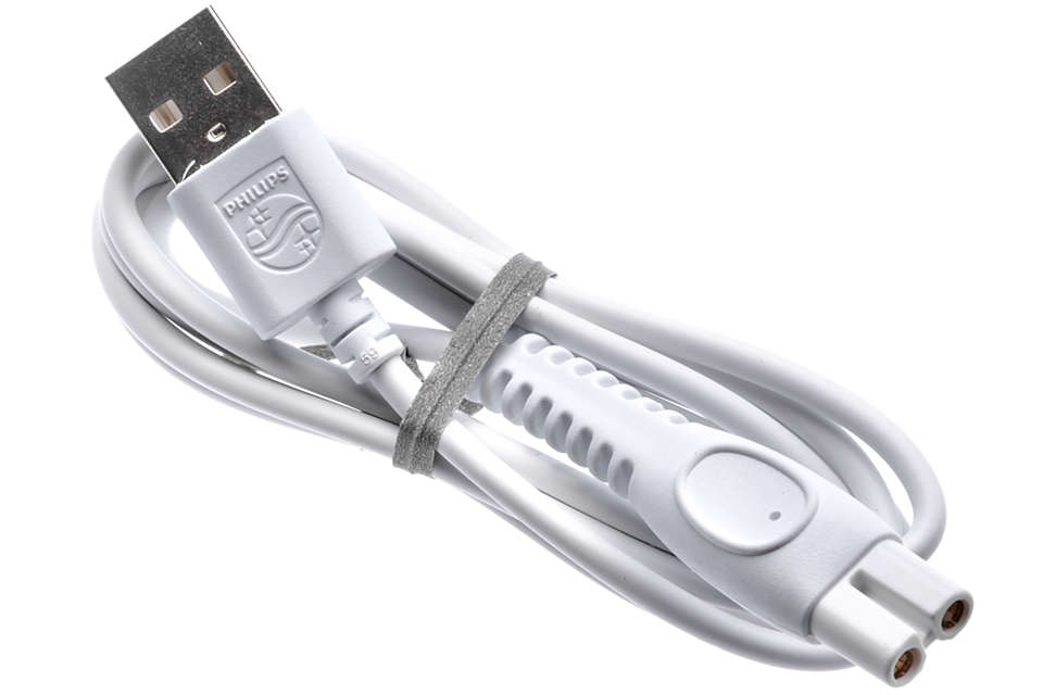 Un cable USB para cargar el dispositivo