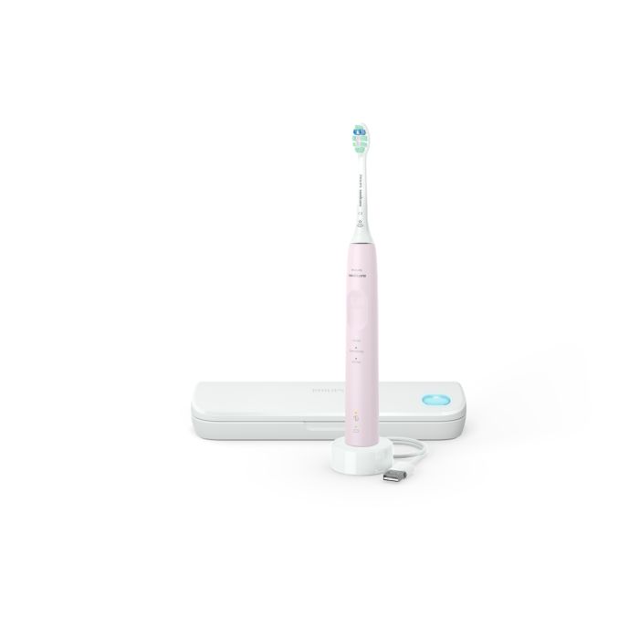 告别手动刷牙的麻烦。使用声波震动技术。