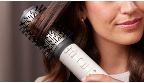 Ronde borstel van 50 mm geeft volume en beweging