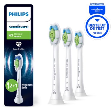 HX6066/87 Philips Sonicare Optimal White Set van 6 opzetborstels