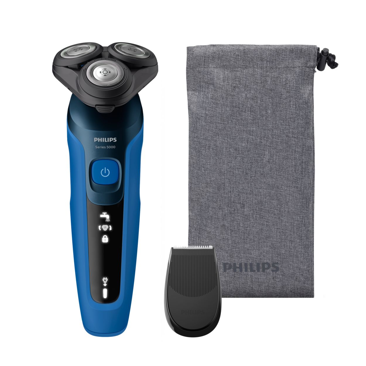 Philips Shaver Serie 5000 Afeitadora eléctrica Wet & Dry con Tecnología  SkinIQ (modelo S5466/18) 