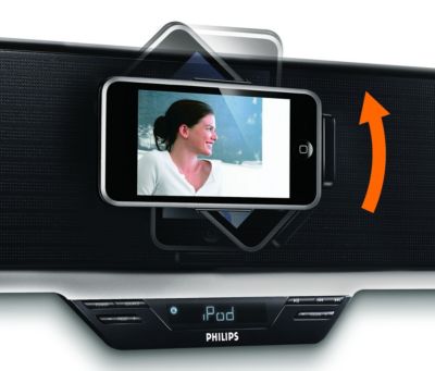 Place your iPod touch in portrait or landscape position