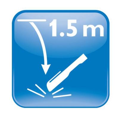 drop test: 12 times free drop from 1.5 m