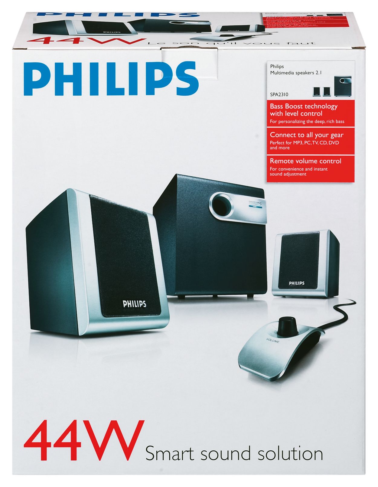 Philips multimedia speakers hot sale 2.1 with subwoofer