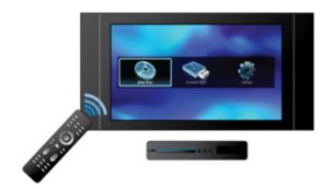 Menu a schermo con controllo del lettore Philips Blu-ray