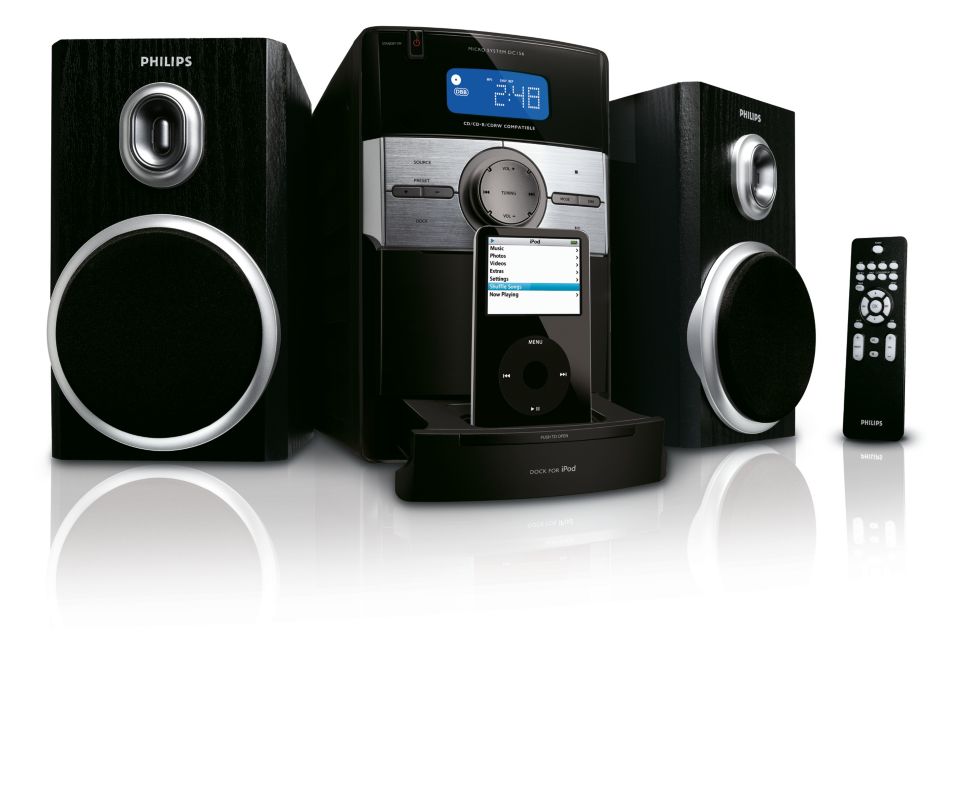 コンポ　CD iPod docking entertainment system DC156/37 | Philips
