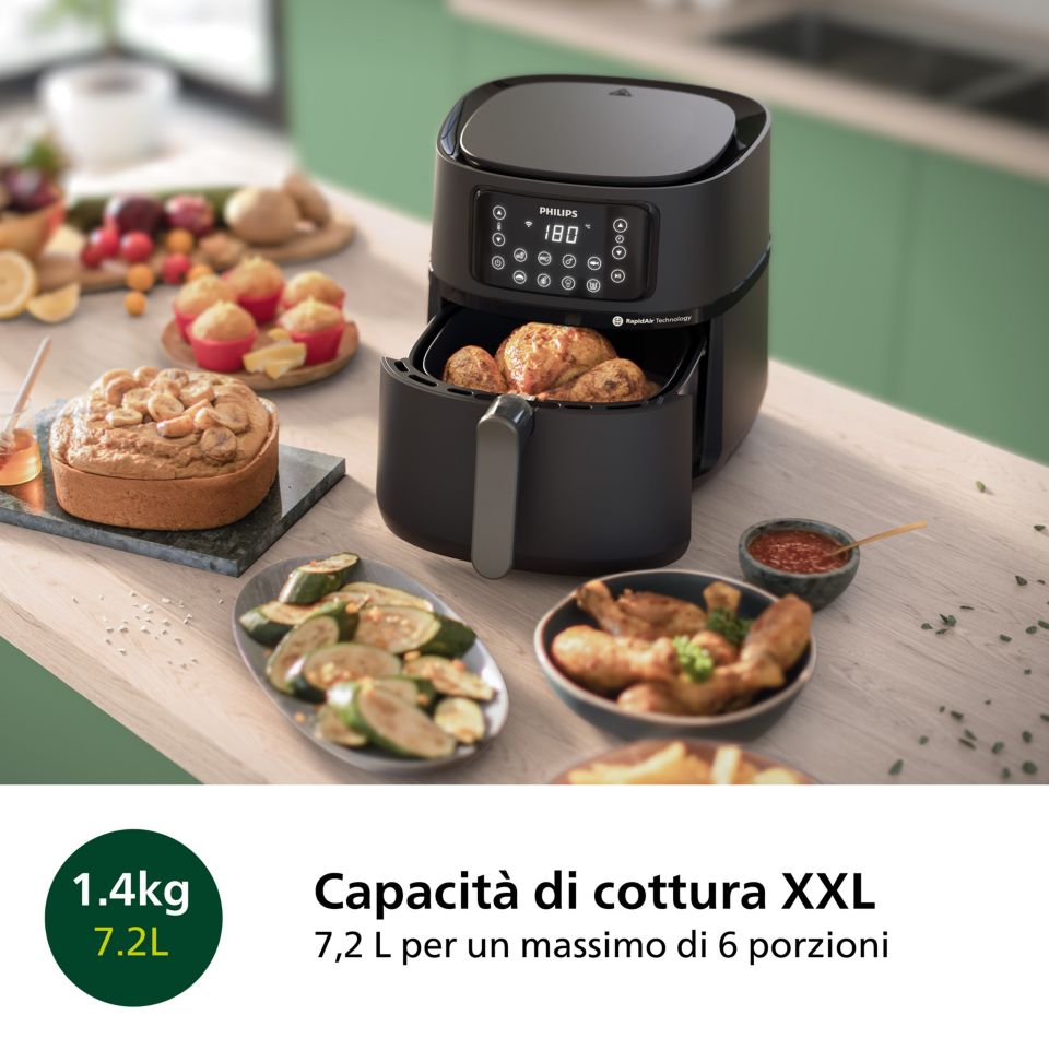 Airfryer, 7.2L, Friggitrice 16-in-1, App per ricette