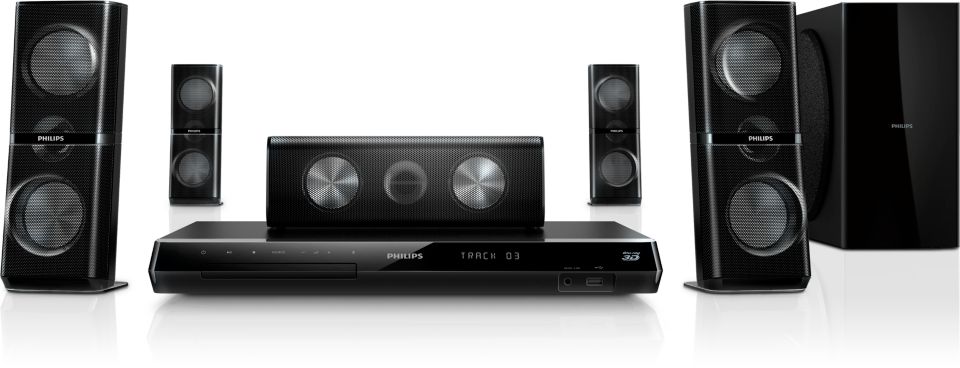 Enjoy powerful home cinema with 3D Angled Speakers