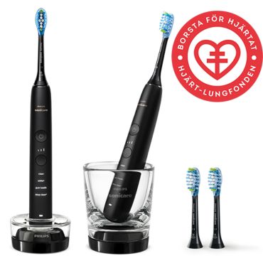 Philips Sonicare DiamondClean 9000 Sonisk eltandborste med app + 4 C3 Borsthuvuden
