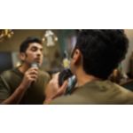 Comfortable, clean shave. Even on sensitive skin