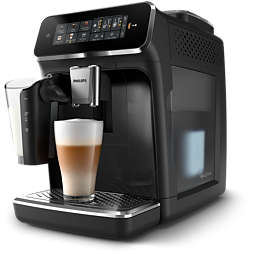 Série 3300 Noir brillant Machine espresso broyeur, 6 boissons, carafe LatteGo