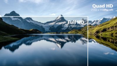 Crystal clear images with Quad HD 2560 x 1440 pixels