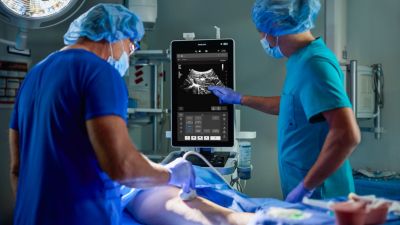 Flash 5100 POC vertical screen ultrasound in point-of-care setting