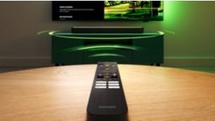 Controle su barra de sonido y televisor con un solo control remoto