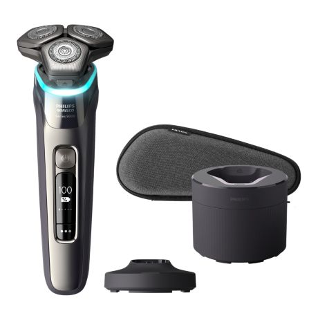 S9987/85 Shaver 9800 Sähköparranajokone märkä- ja kuiva-ajoon