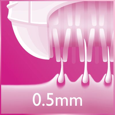 Verwijdert haar van slechts 0,5 mm