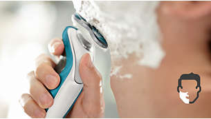 Aquatec gir en komfortabel tørr eller en forfriskende våt barbering