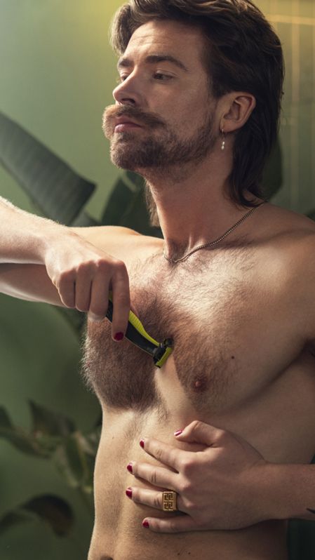 Man shaving