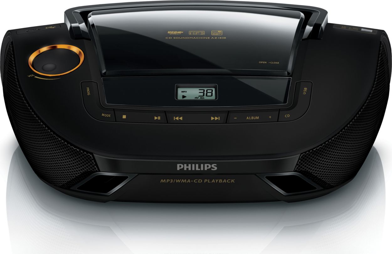 Funktionsprüfung Philips AZ 382 Radio CD Recorder (MP3-CD, USB) 