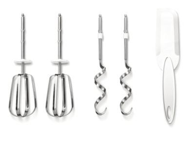 Beaters and dough hooks included
