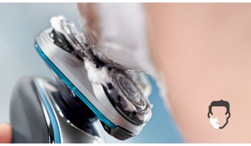 Få en behageligt tør barbering eller en forfriskende våd barbering med Aquatec