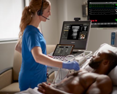 Compact 5000 Series with tele-ultrasound solution, Collaboration Live