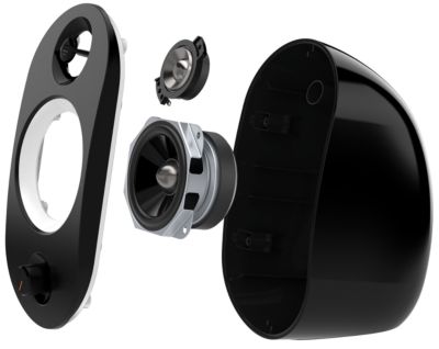 2-way tweeter + woofer design