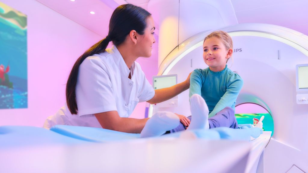 Ambient Experience with Disney themes, girl with radiologist