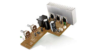 3 circuiti di amplificatori di potenza integrati per un audio bilanciato