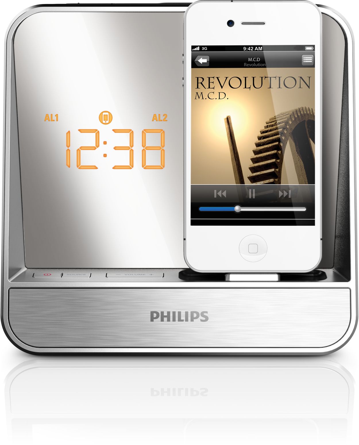 iPod/iPhone 專用鬧鐘收音機AJ5300D/98 | Philips