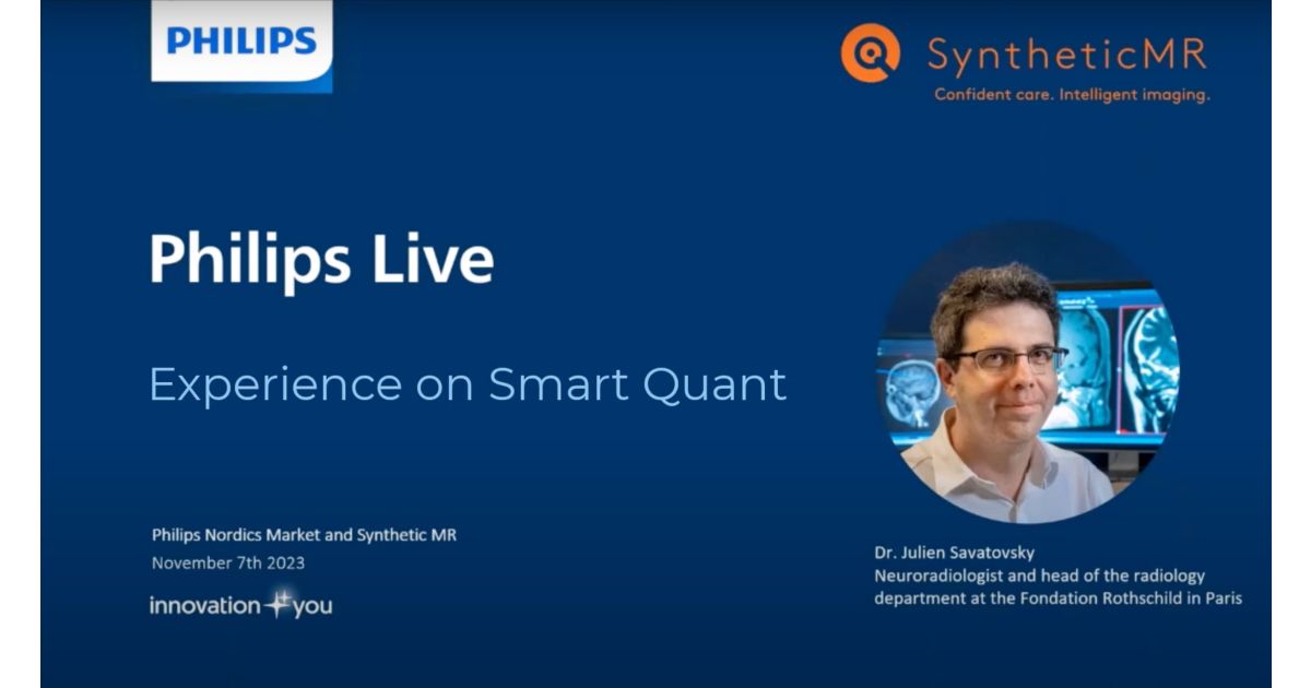 SmartQuant: Transforming clinical workflow - Philips