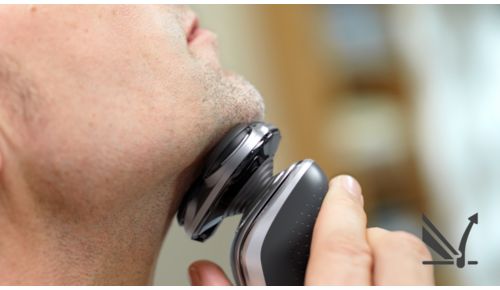 Lifts hairs to cut comfortably close