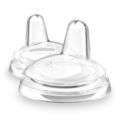 Flexible silicone spout that's gentle on gums