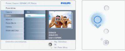 Menu of Philips Photo Frame