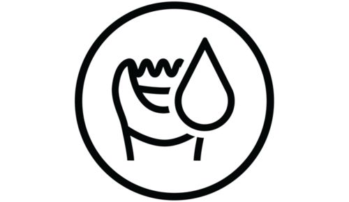 Wet and dry for use in bath or shower