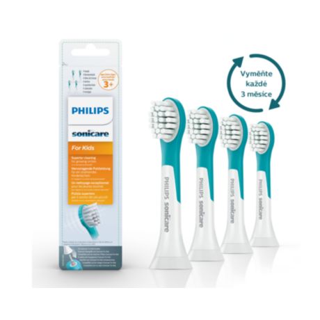 HX6034/33 Philips Sonicare for Kids Mini Kompaktní kartáčkové hlavice