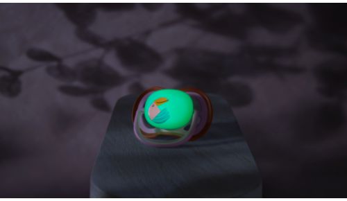 Glows in the dark long after lights-out