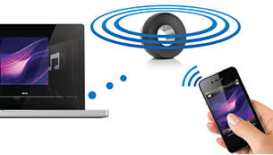 Musikübertragung mit kabelloser AirPlay-Technologie