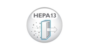 Filtre HEPA 13 pour une filtration à 99,95 %