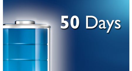 Up to 50 days standby time