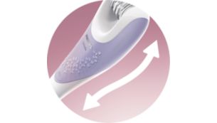 Design du manche récompensé permettant d'atteindre facilement toutes les zones du corps