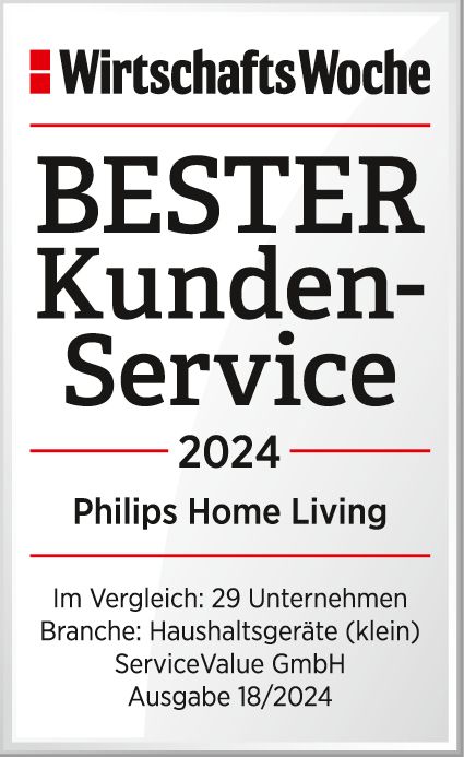 Best Customer Service 2024 award badge from WirtschaftsWoche for Home Living
